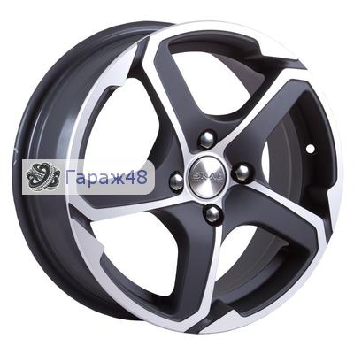 Skad Alligator R15 / 6J PCD 4x100 ET 48 ЦО 54.1 Литые Черный с полированной лицевой поверхностью