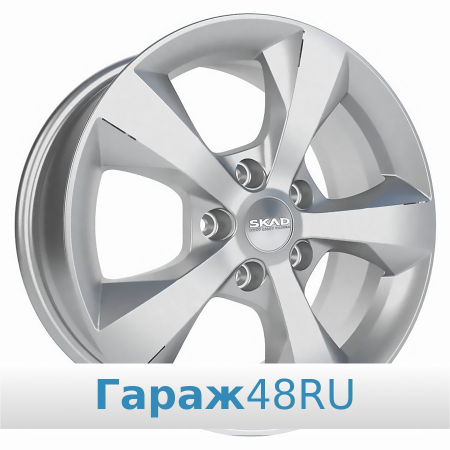 Skad Kioln R16 / 7J PCD 5x108 ET 50 ЦО 63.3 Литые Серебристый