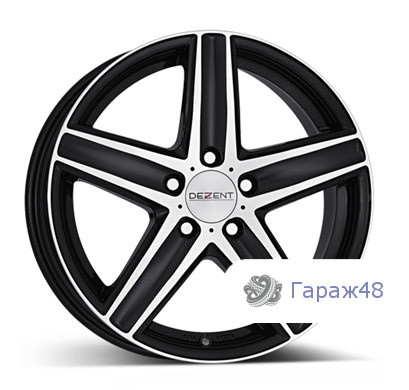 Dezent TG R18 / 8.5J PCD 5x112 ET 48 ЦО 66.6 Литые Черный с полированной лицевой поверхностью