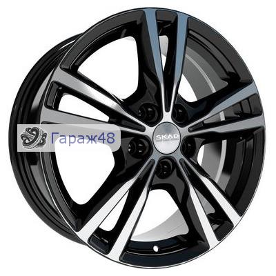 Skad Melburn R17 / 7J PCD 5x112 ET 40 ЦО 57.1 Литые Черный глянцевый с полированной лицевой поверхностью