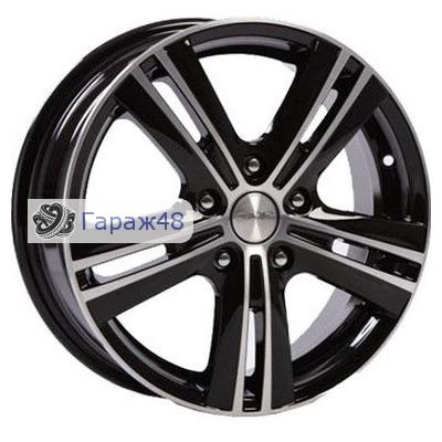 Skad Bagira R16 / 6J PCD 5x114.3 ET 45 ЦО 67.1 Литые Черный глянцевый с полированной лицевой поверхностью